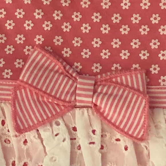 Baby Girl 0-3 Pink Dress with Bloomers - Picture 3 of 5